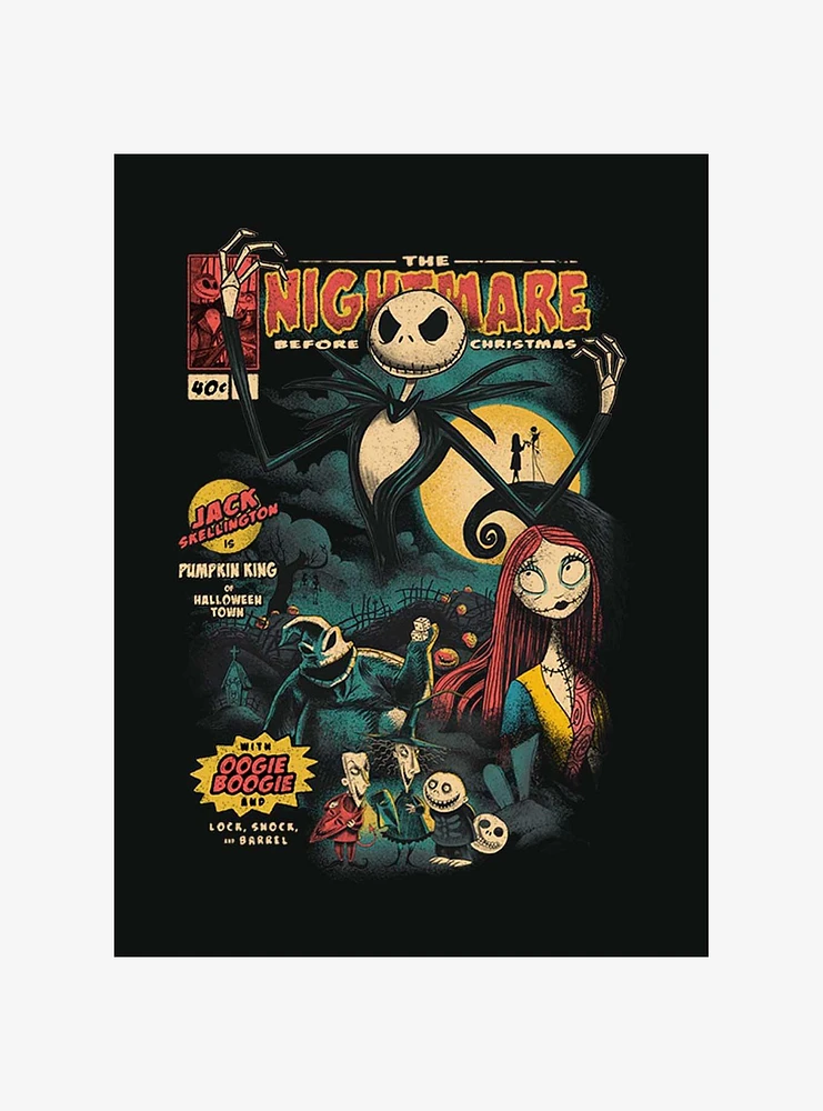 The Nightmare Before Christmas Comic Cover T-Shirt