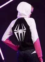 Her Universe Marvel Spider-Man: Across The Spider-Verse Ghost-Spider Girls Crop Hoodie