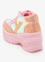 YRU Matrixx Pink Platform Sneakers