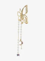 Cosmic Aura Butterfly Pearl Claw Hair Clip