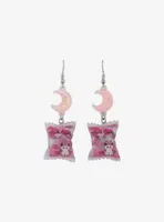 Sweet Society Cat Moth Gummie Bag Drop Earrings