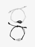 Cosmic Aura Celestial Broken Heart Best Friend Cord Bracelet Set