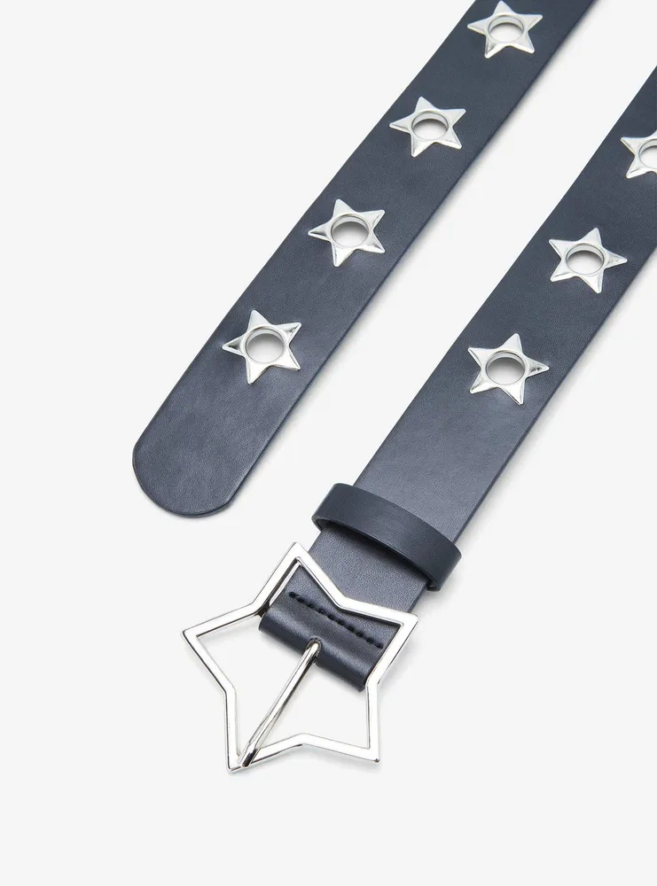 Star Buckle Grommet Belt