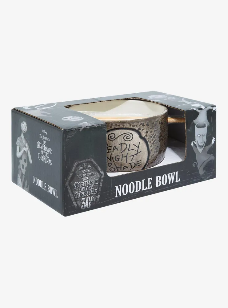Disney The Nightmare Before Christmas 30th Anniversary Deadly Nightshade Ramen Bowl with Chopsticks