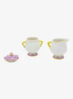 Disney Beauty and the Beast Figural Sugar and Creamer Dish Set