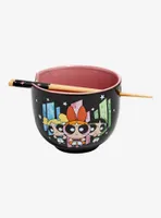 The Powerpuff Girls Panel Portraits Ramen Bowl with Chopsticks