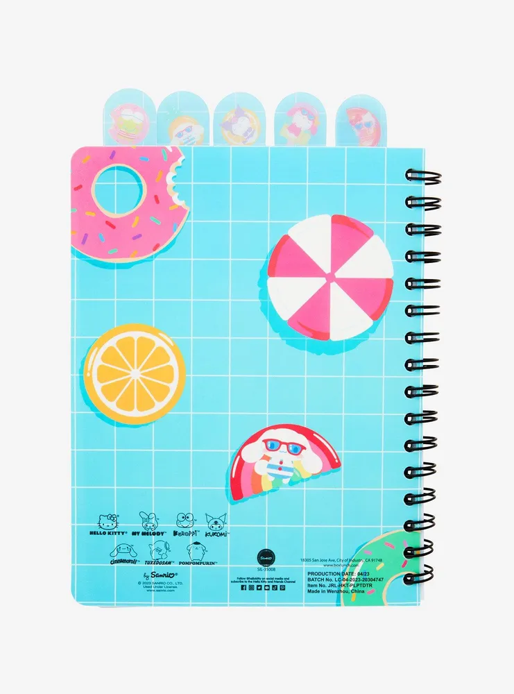 Sanrio Hello Kitty and Friends Pool Party Tab Journal 