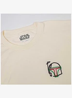 Star Wars Embroidered Boba Fett Helmet T-Shirt
