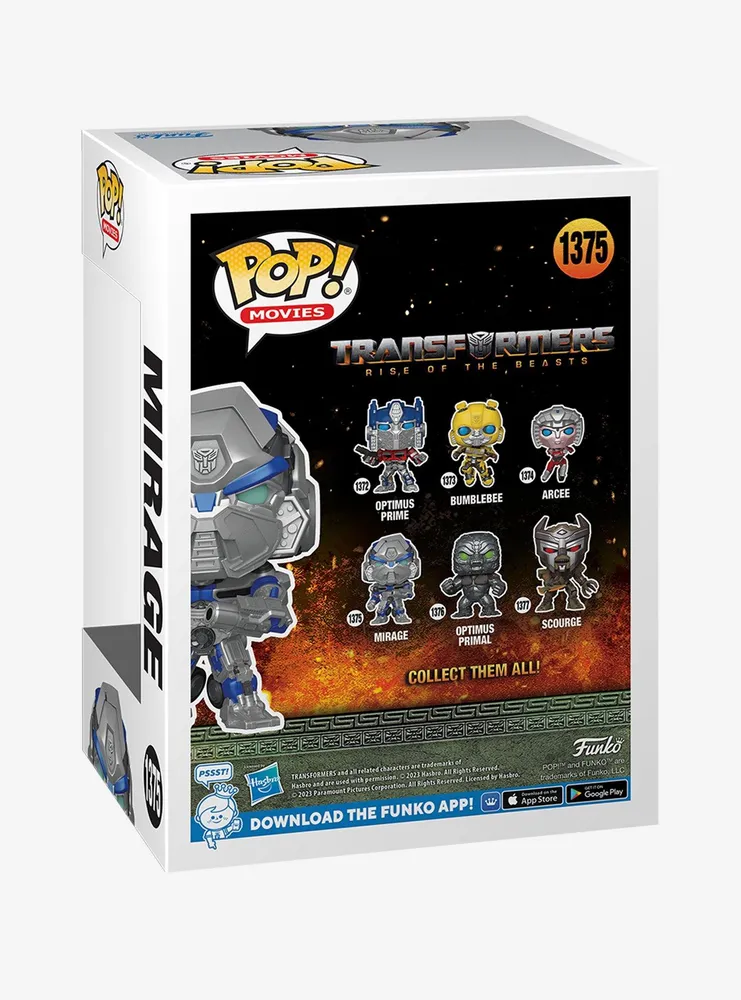 Funko Transformers: Rise Of The Beasts Pop! Movies Mirage Vinyl Figure