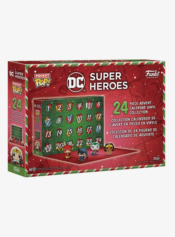 Funko Pocket Pop! DC Super Heroes Holiday Characters 24 Day Advent Calendar