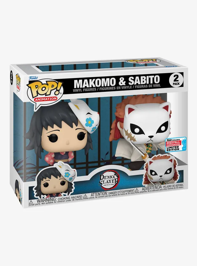 Boxlunch Funko Pop! Animation Demon Slayer: Kimetsu no Yaiba Makomo &  Sabito Vinyl Figures - BoxLunch Exclusive