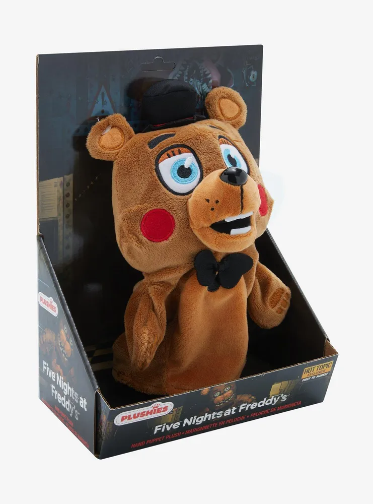 Five Nights At Freddy's Freddy Fazbear Plush Hand Puppet Hot Topic Exclusive