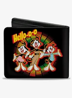 Animaniacs Hello Group Pose Bifold Wallet