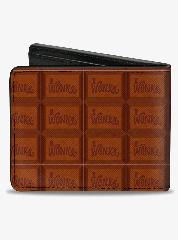 Willy Wonka And The Chocolate Factory Wonka Bar Blocks Bifold Wallet