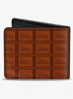 Willy Wonka And The Chocolate Factory Wonka Bar Blocks Bifold Wallet