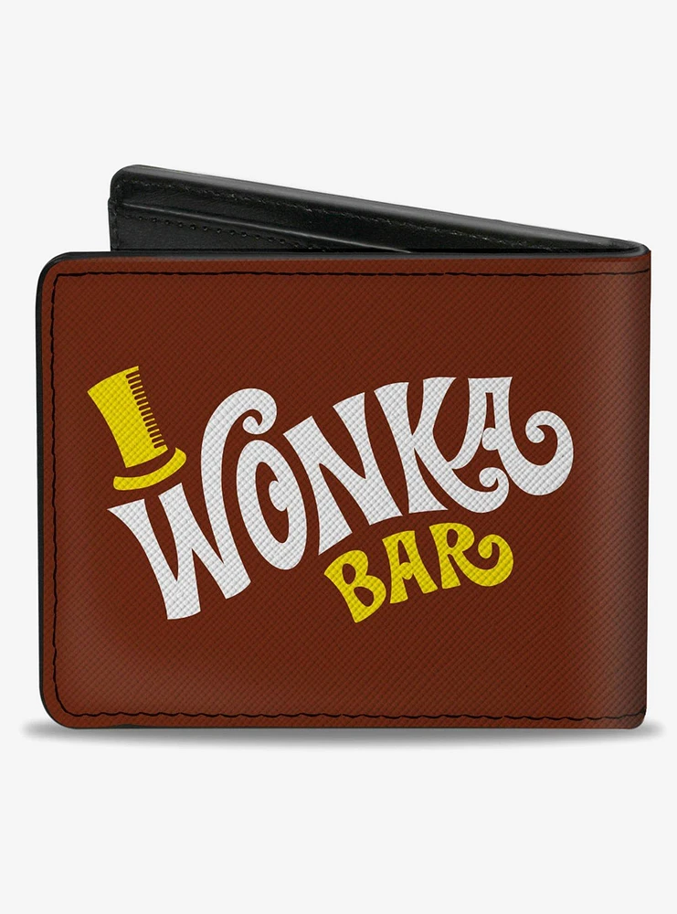 Willy Wonka And The Chocolate Factory Wonka Bar Wrapper Bifold Wallet