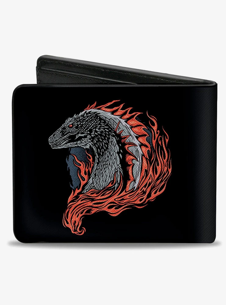 House Of The Dragon Flames Bifold Wallet