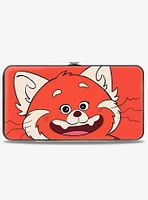 Disney Pixar Turning Red Red Panda Mei Smiling Face Close Up Hinged Wallet