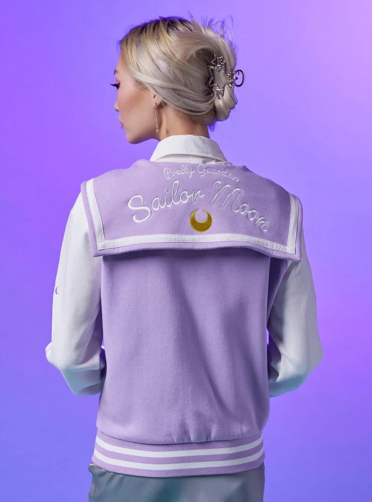 Pretty Guardian Sailor Moon Embroidered Girls Varsity Jacket