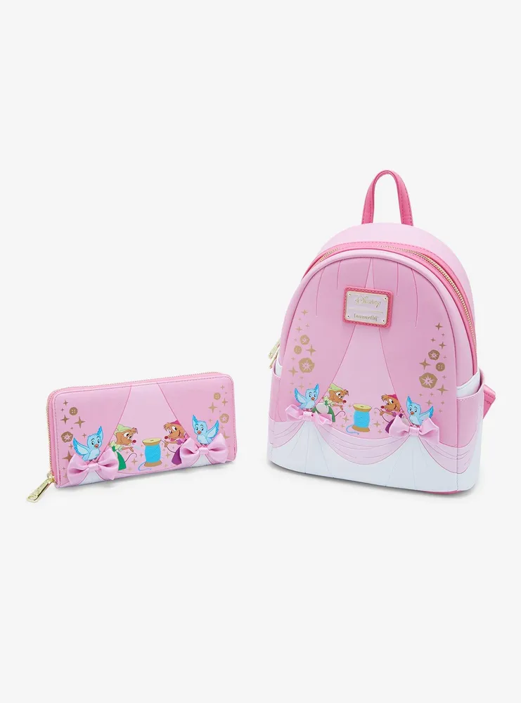 Loungefly Disney Cinderella Pink Dress Zip Wallet - BoxLunch Exclusive