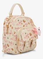 Axolotl & Snacks Allover Print Convertible Crossbody Bag - BoxLunch Exclusive