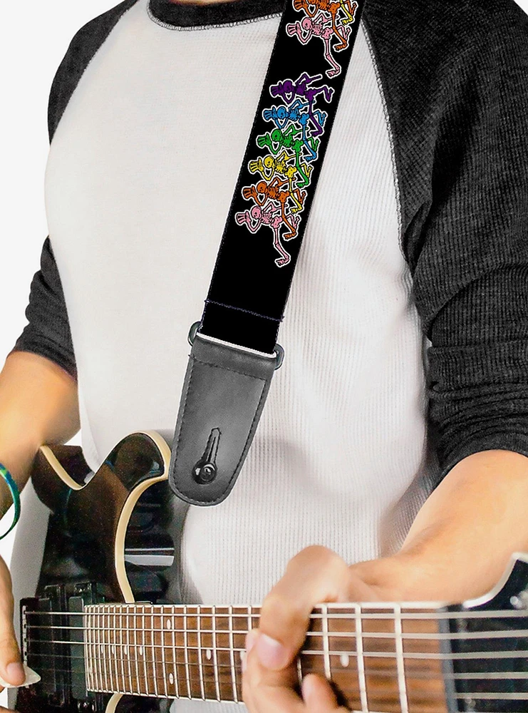 Grateful Dead Dancing Skeletons Guitar Strap