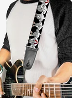 Looney Tunes Bugs Bunny Close Up Expressions Guitar Strap