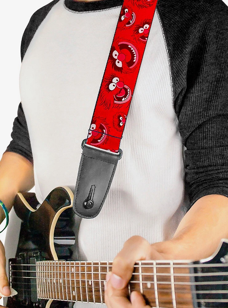 Muppets Animal Expressions Scattered Guitar Strap