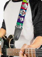 Looney Tunes Bugs Bunny Expression Blocks Guitar Strap