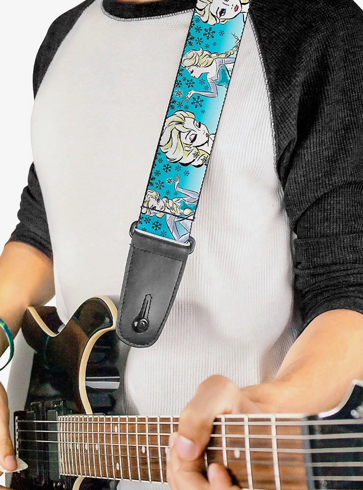 Disney Frozen Anna Snowflakes Art Collection Guitar Strap