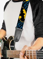 DC Comics Batman Bat Signals Stacked Close Up Guitar Strap