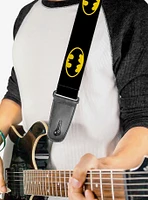 DC Comics Batman Shield Yellow Guitar Strap