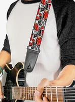 Disney Cars 3 Lightning McQueen Storm Jackson Poses Guitar Strap