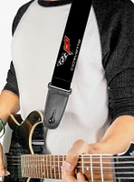 Corvette C6 Logo Repeat Guitar Strap