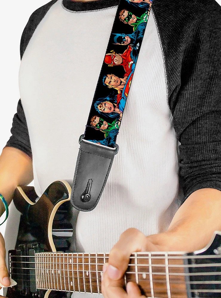 DC Comics Justice League Elite Forces Superheroes Guitar Strap