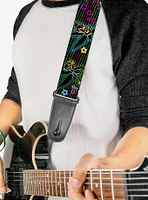 Disney Tinkerbell Electric Poses Neon Guitar Strap