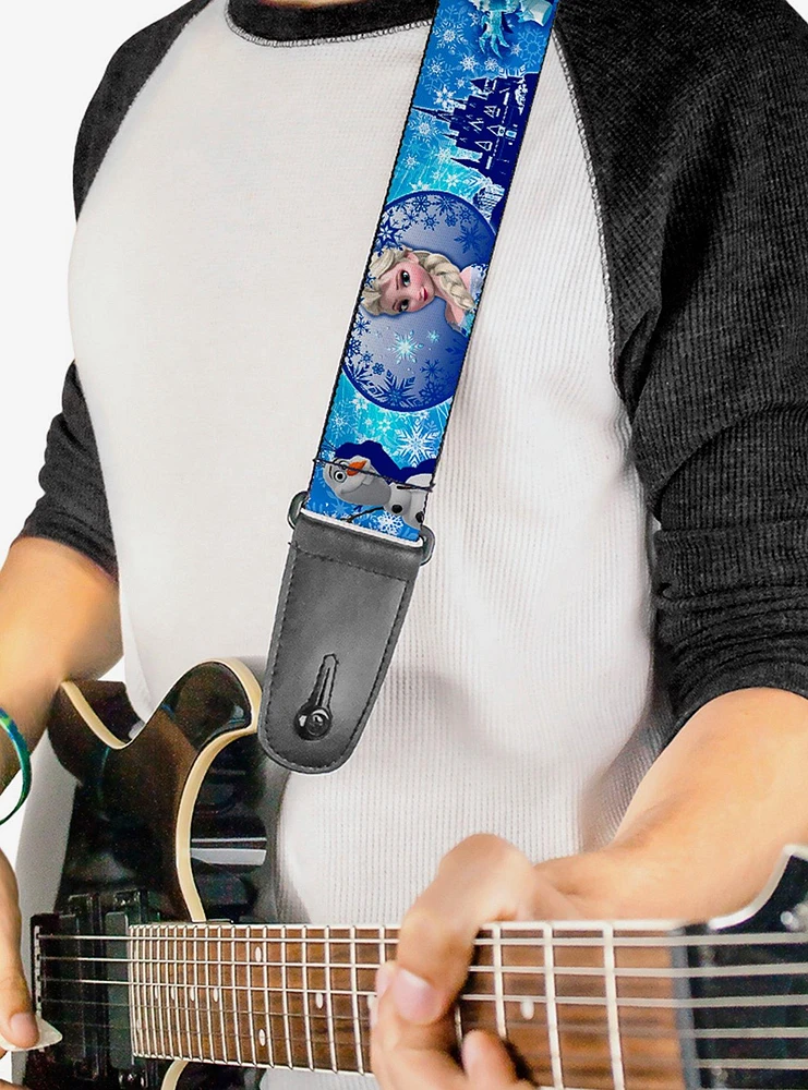 Disney Frozen Elsa Olaf Marshmallow Cold Hearted Guitar Strap