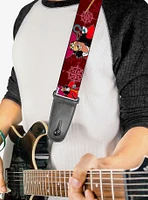 Disney Peter Pan Captain Hook Poses Nautical Elements Guitar Strap