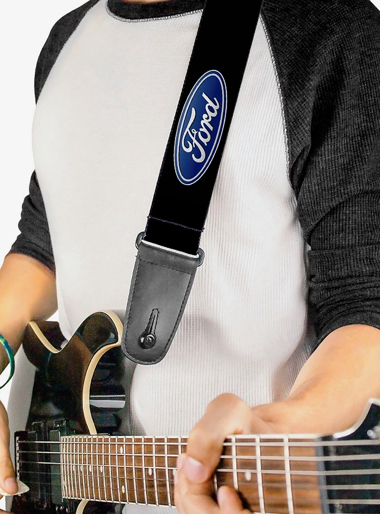 Ford Oval Logo Repeat Guitar Strap