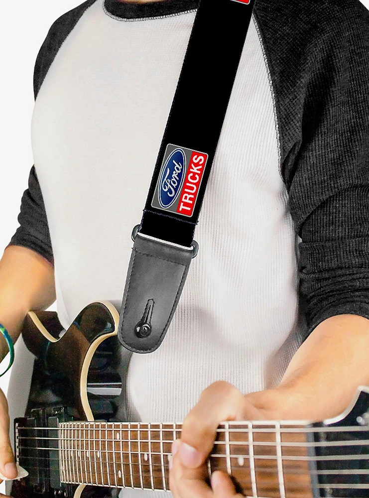 Ford Trucks Logo Repeat Guitar Strap