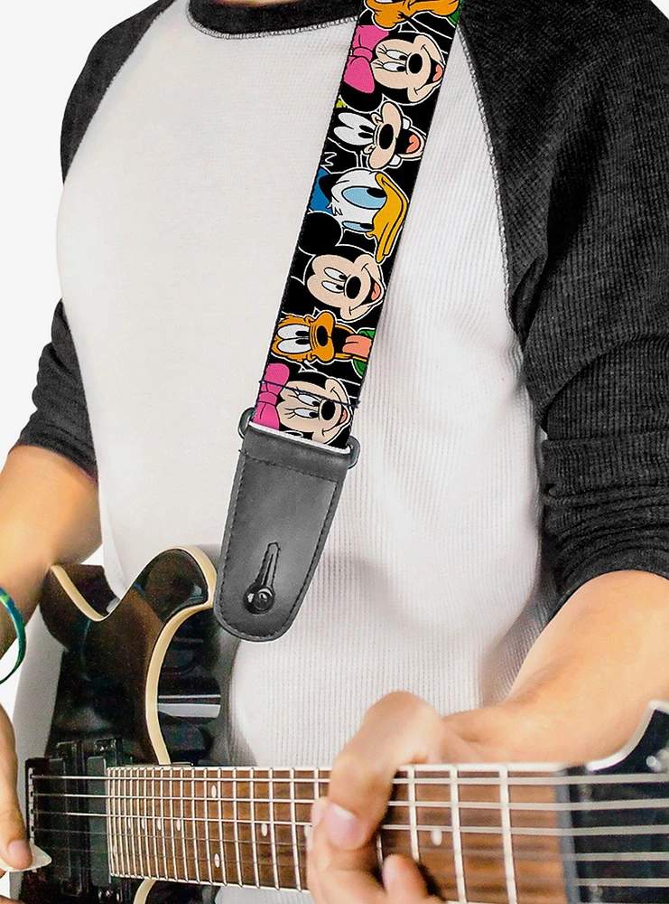 Disney Classic Character Faces Guitar Strap