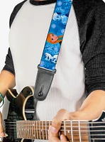 Disney Frozen Character Poses Guitar Strap