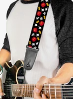 Disney Mickey Mouse Costume Elements Scattered Guitar Strap