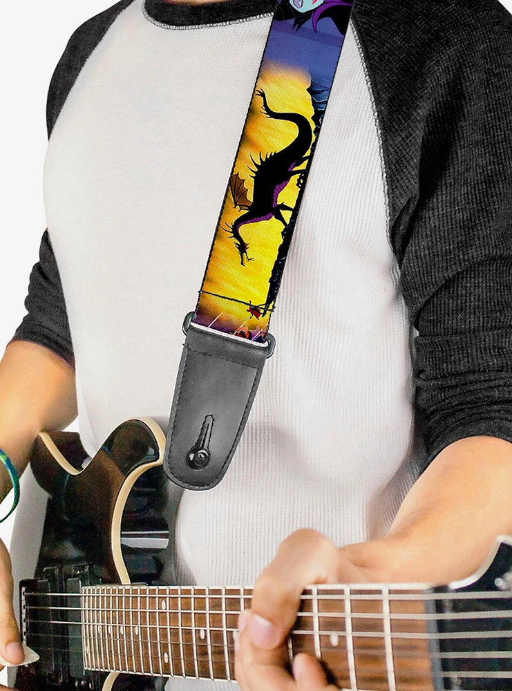 Disney Maleficent Poses Guitar Strap