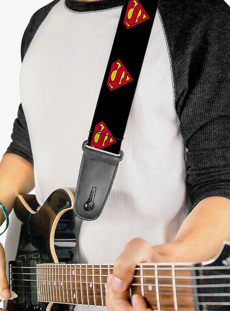 DC Comics Superman Shield Guitar Strap