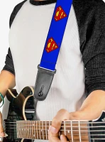 DC Comics Superman Shield Blue Guitar Strap