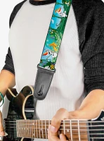 Disney Frozen Olaf Garden Scenes Guitar Strap