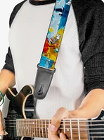 Disney Frozen Olaf Summertime Scenes Guitar Strap