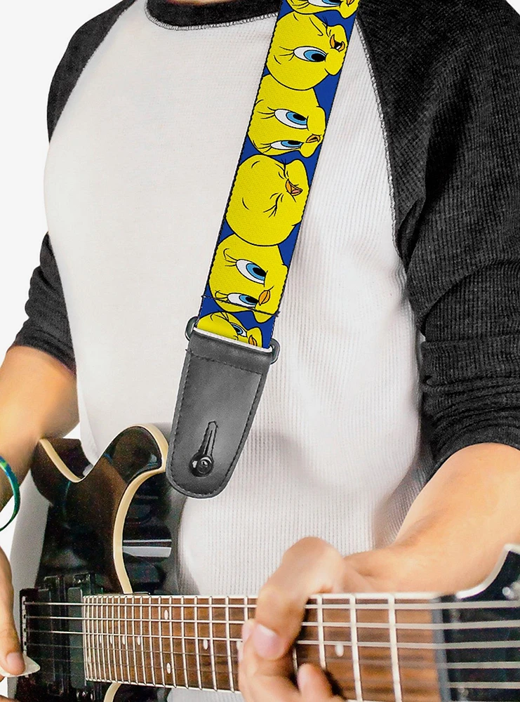 Looney Tunes Tweety Bird Close Up Guitar Strap