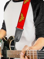 DC Comics Wonder Woman Logo Red Guitar Strap